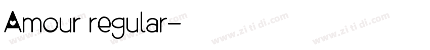 Amour regular字体转换 Amour regular字体转换